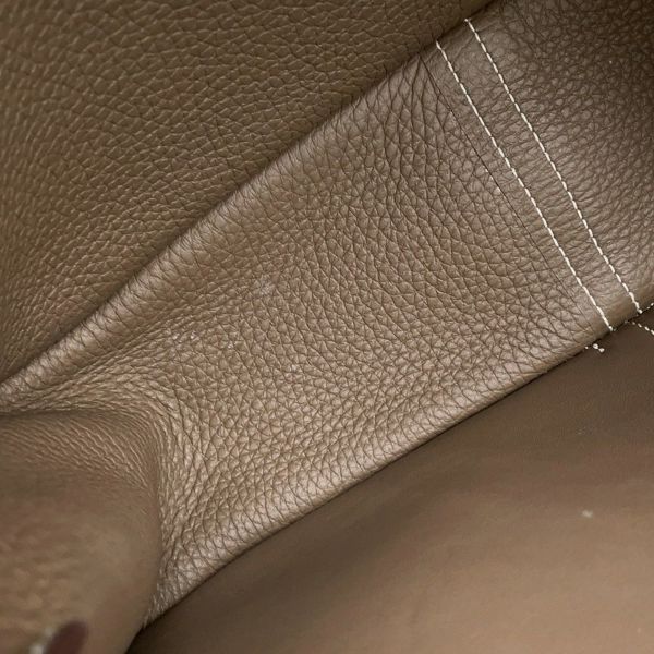 エルメス ハンドバッグ アルザン31 エトゥープ/シルバー金具 トリヨンクレマンス B刻印 2wayショルダー