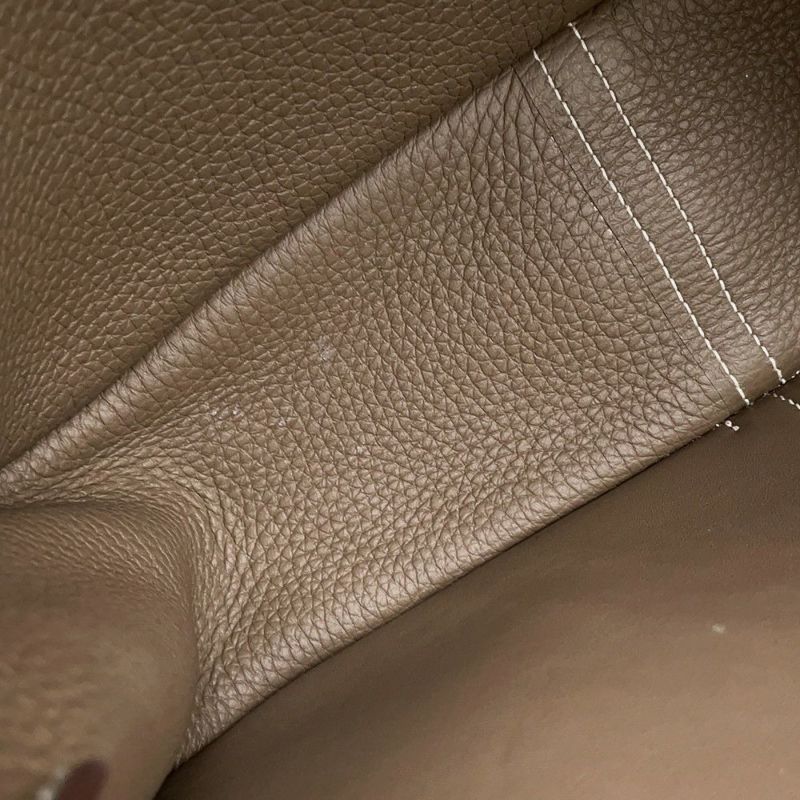 エルメス ハンドバッグ アルザン31 エトゥープ/シルバー金具 トリヨンクレマンス B刻印 2wayショルダー