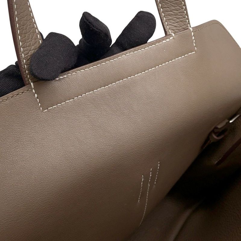エルメス ハンドバッグ アルザン31 エトゥープ/シルバー金具 トリヨンクレマンス B刻印 2wayショルダー
