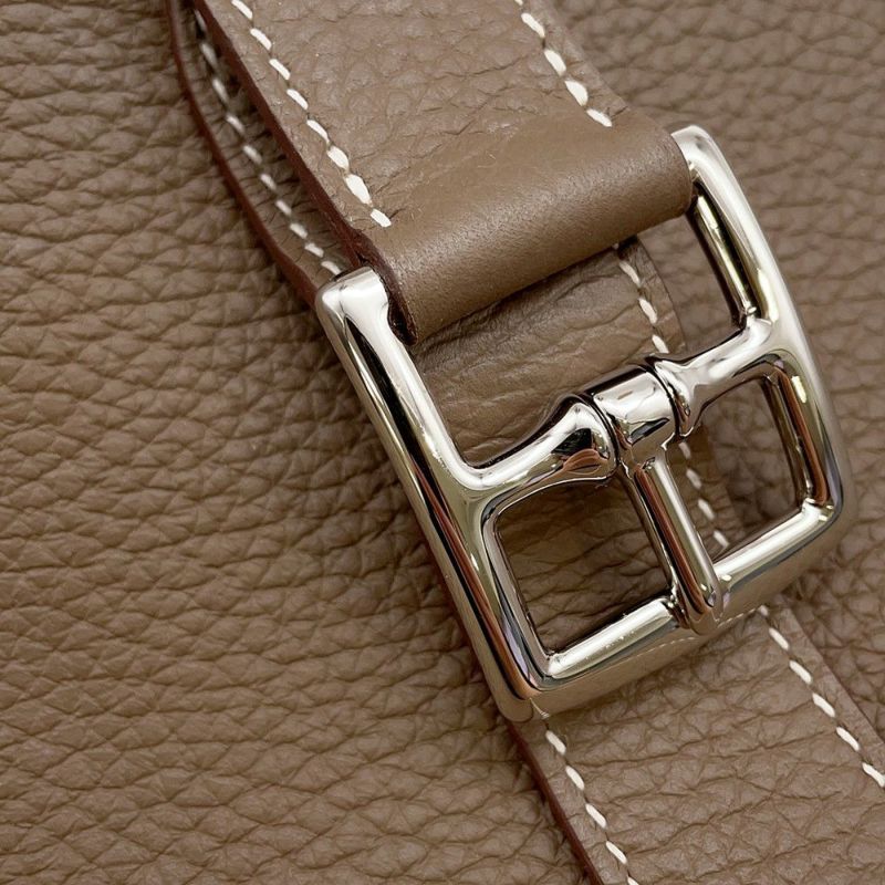 エルメス ハンドバッグ アルザン31 エトゥープ/シルバー金具 トリヨンクレマンス B刻印 2wayショルダー