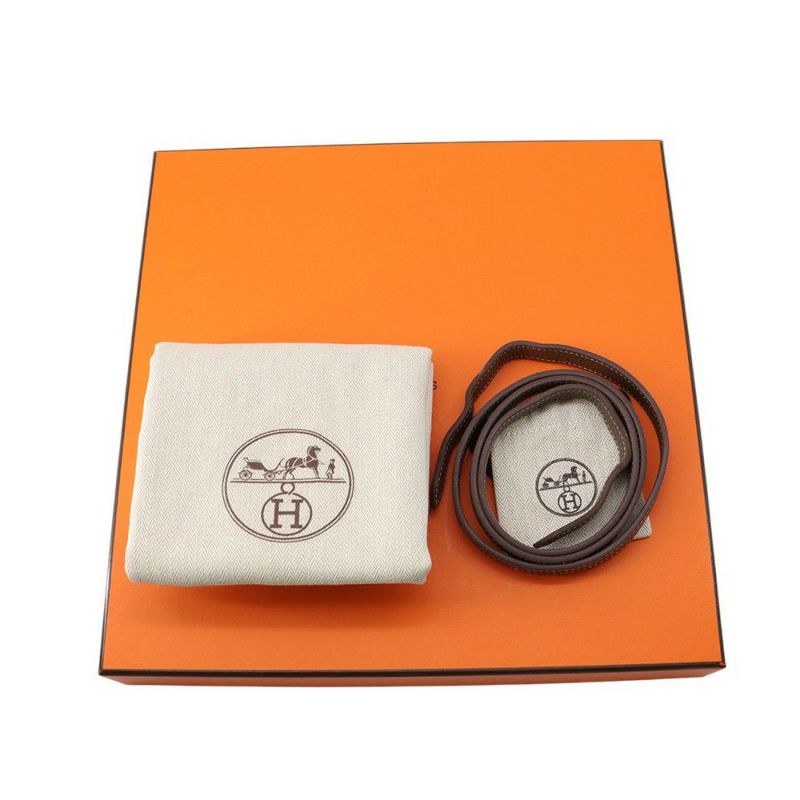 エルメス ハンドバッグ アルザン31 エトゥープ/シルバー金具 トリヨンクレマンス B刻印 2wayショルダー