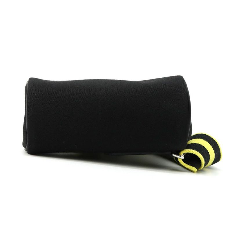 エルメス ボディバッグ ケリー アッカドPM ブラック/ニューライム/シルバー金具 トワルオフィシェ/スイフト K刻印 メンズ 黒