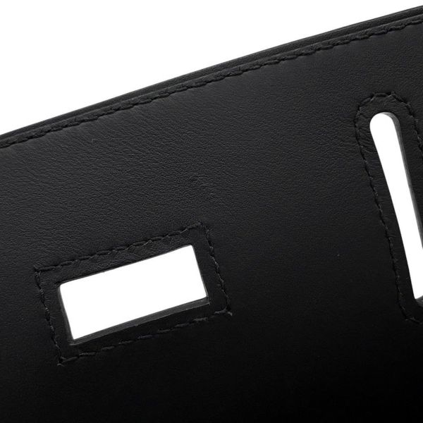 エルメス ボディバッグ ケリー アッカドPM ブラック/ニューライム/シルバー金具 トワルオフィシェ/スイフト K刻印 メンズ 黒