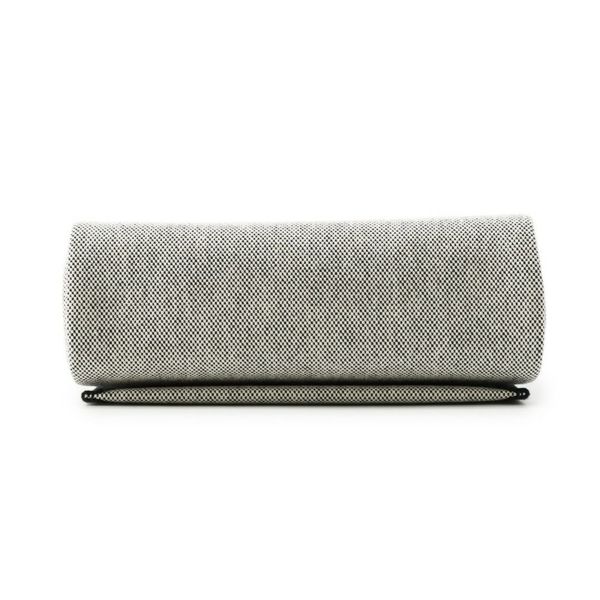 エルメス ショルダーバッグ エールバッグジップ ミニ ブラック/エクリュ/シルバー金具 トワルアッシュ/ヴァッシュハンター K刻印 黒