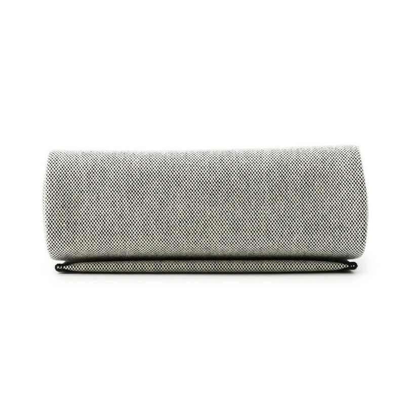 エルメス ショルダーバッグ エールバッグジップ ミニ ブラック/エクリュ/シルバー金具 トワルアッシュ/ヴァッシュハンター K刻印 黒