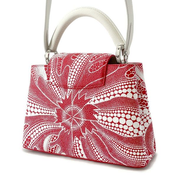 ルイヴィトン ハンドバッグ トリヨンレザー  LV×YK カプシーヌ BB M21637 2way 草間弥生 コラボ 白