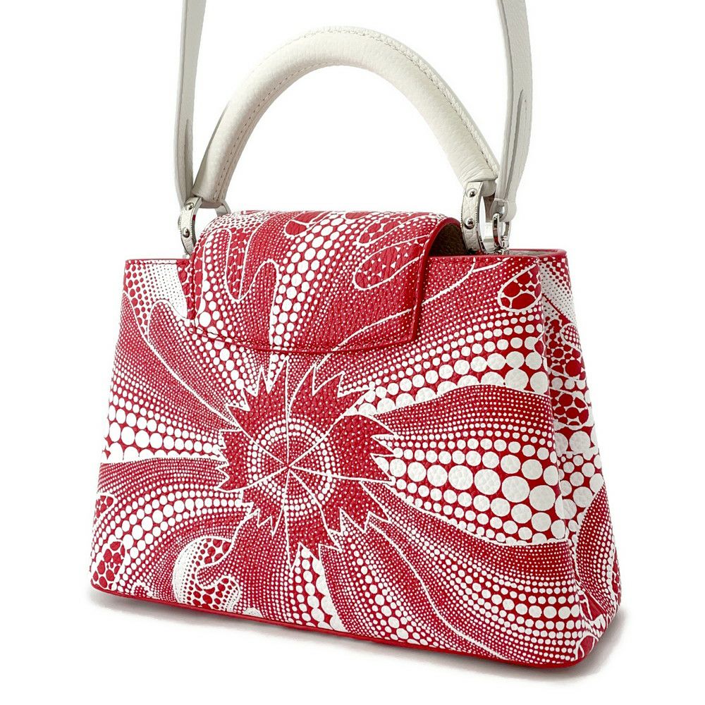 ルイヴィトン ハンドバッグ トリヨンレザー  LV×YK カプシーヌ BB M21637 2way 草間弥生 コラボ 白