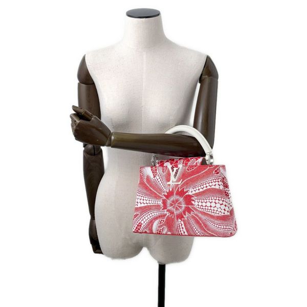 ルイヴィトン ハンドバッグ トリヨンレザー  LV×YK カプシーヌ BB M21637 2way 草間弥生 コラボ 白