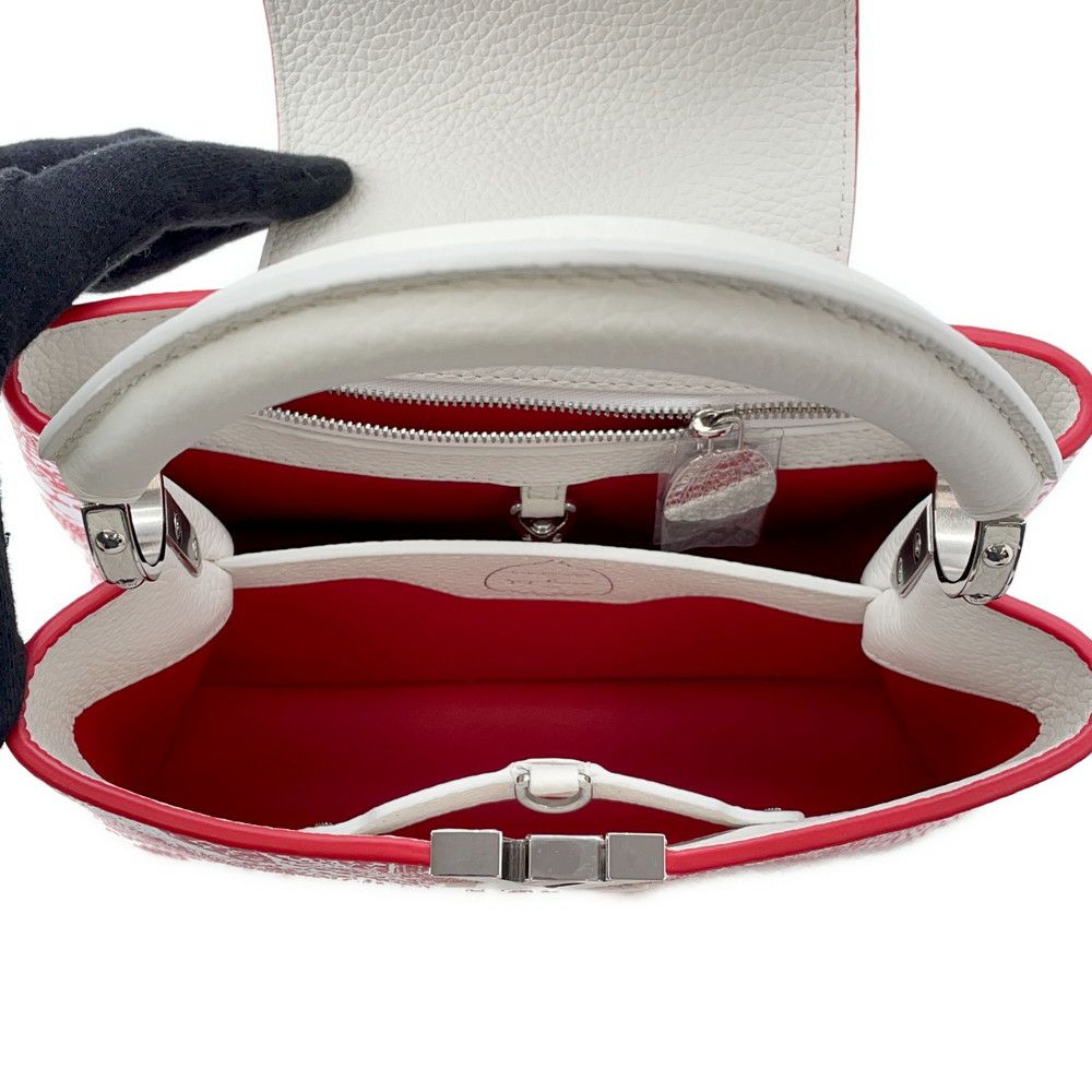 ルイヴィトン ハンドバッグ トリヨンレザー  LV×YK カプシーヌ BB M21637 2way 草間弥生 コラボ 白