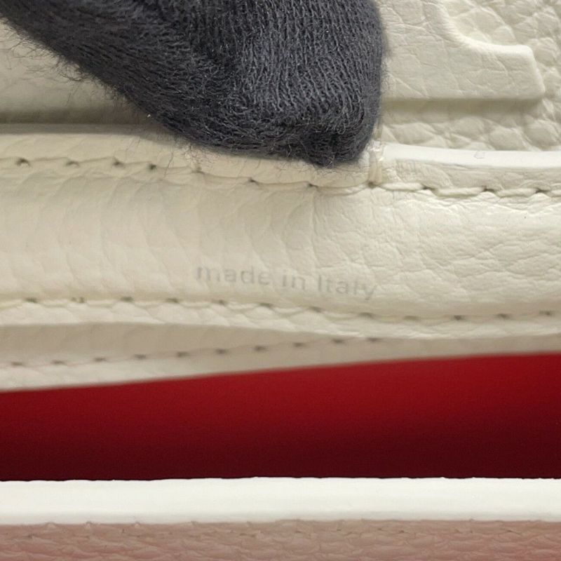 ルイヴィトン ハンドバッグ トリヨンレザー  LV×YK カプシーヌ BB M21637 2way 草間弥生 コラボ 白