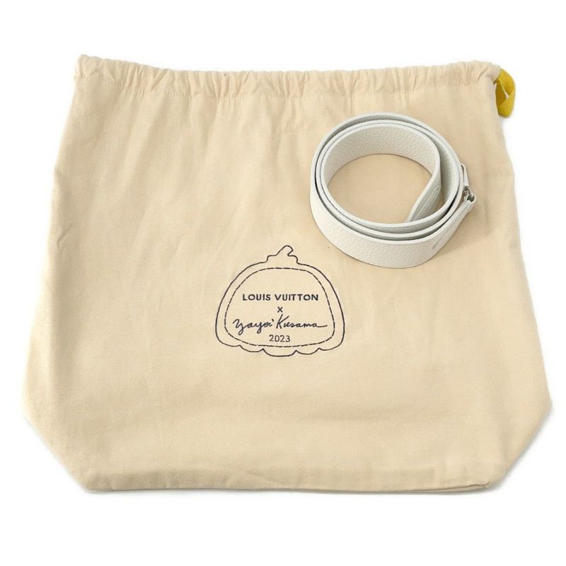 ルイヴィトン ハンドバッグ トリヨンレザー  LV×YK カプシーヌ BB M21637 2way 草間弥生 コラボ 白