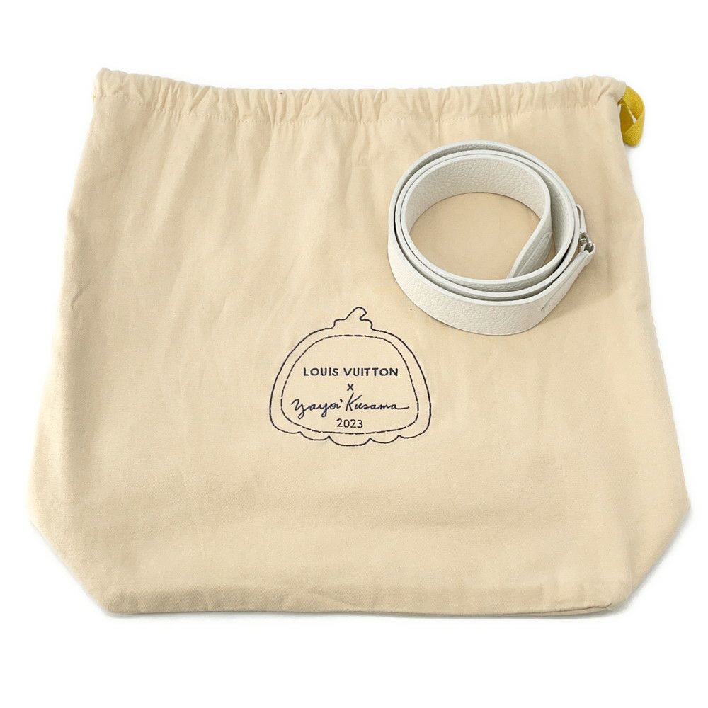 ルイヴィトン ハンドバッグ トリヨンレザー  LV×YK カプシーヌ BB M21637 2way 草間弥生 コラボ 白