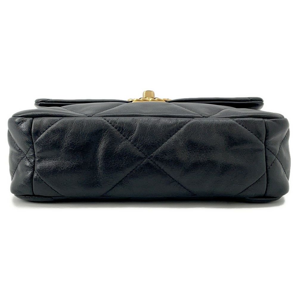 シャネル チェーンショルダーバッグ CHANEL19 フラップ ココマーク ラムスキン AS1160 CHANEL 2way 黒