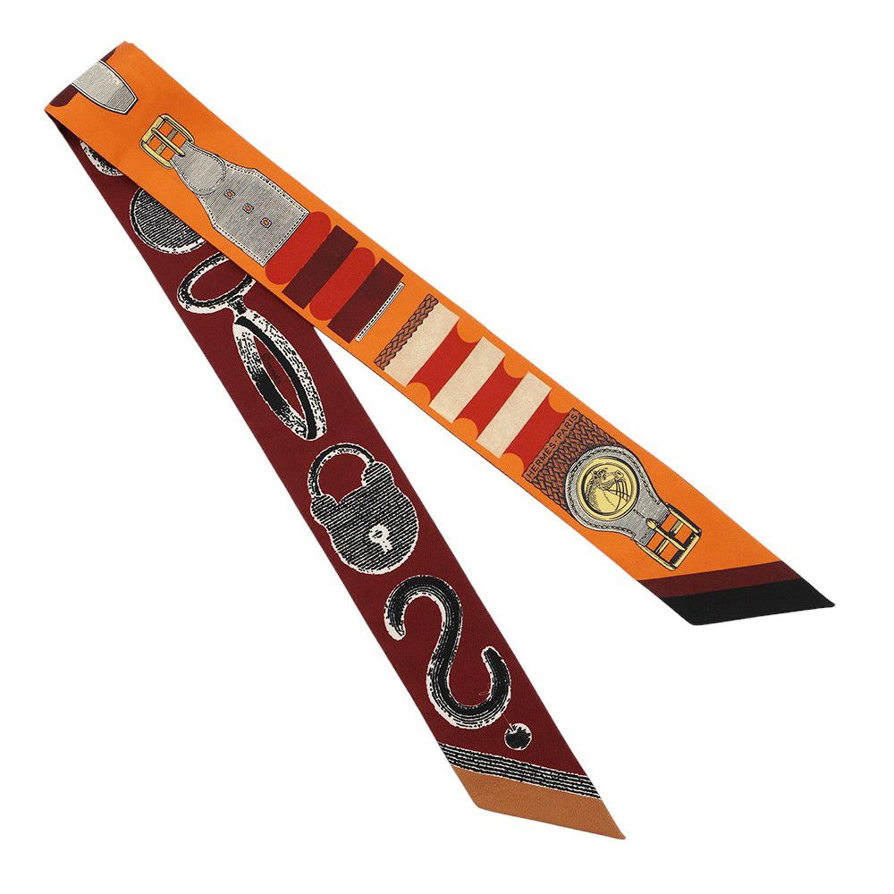 エルメス スカーフ ツイリー ブリッド・ア・ブロック/詩的な目録 HERMES シルクツイル 2025秋冬