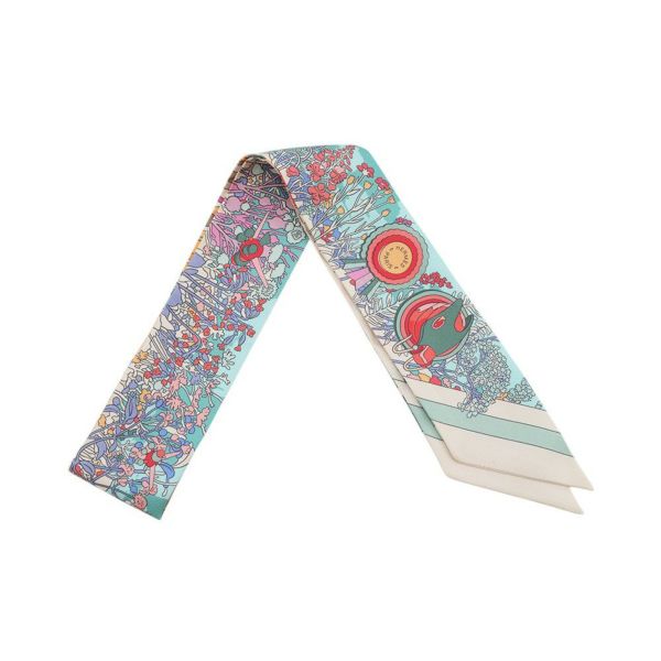 エルメス スカーフ ツイリー ポニー・ピット・ストップ Pony Pit Stop HERMES シルクツイル 2025年秋冬