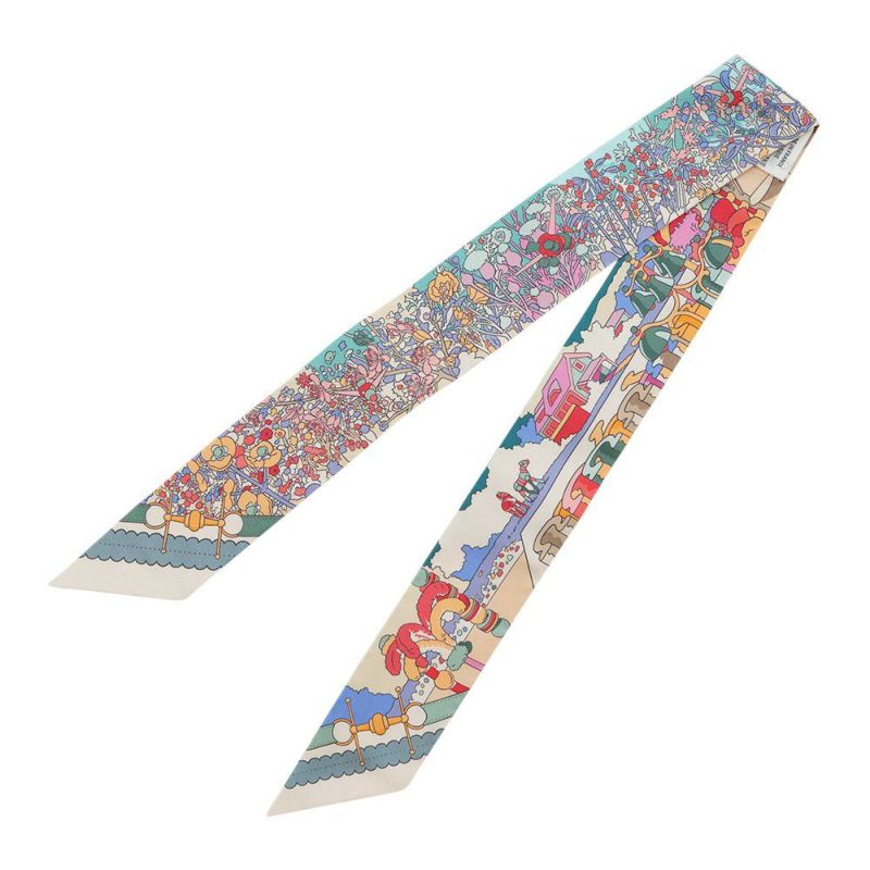 エルメス スカーフ ツイリー ポニー・ピット・ストップ Pony Pit Stop HERMES シルクツイル 2025年秋冬