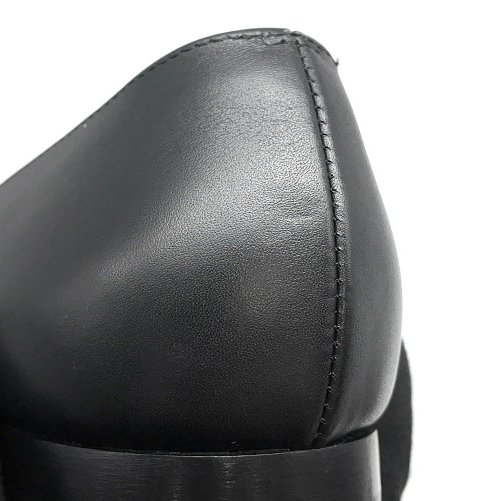 エルメス バレエシューズ ケリー レディースサイズ37 1/2 HERMES 靴 黒