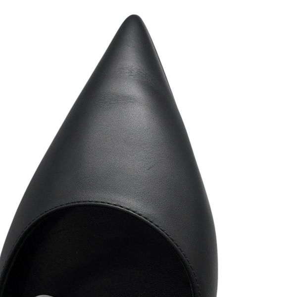 エルメス バレエシューズ ケリー レディースサイズ37 1/2 HERMES 靴 黒