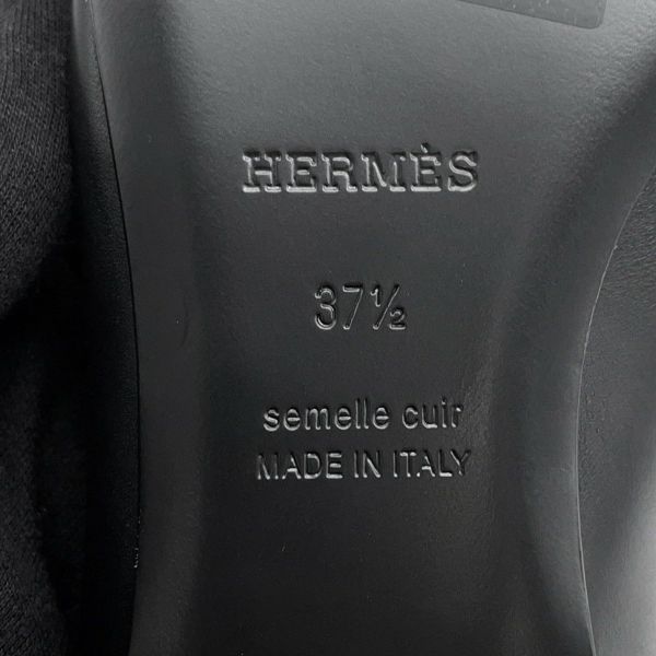エルメス バレエシューズ ケリー レディースサイズ37 1/2 HERMES 靴 黒