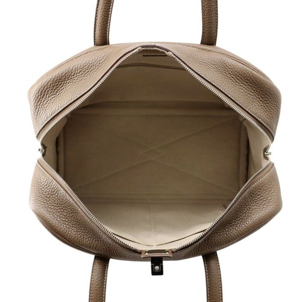 エルメス トートバッグ ヴィクトリア2 35 エトゥープ/シルバー金具 トリヨンクレマンス U刻印