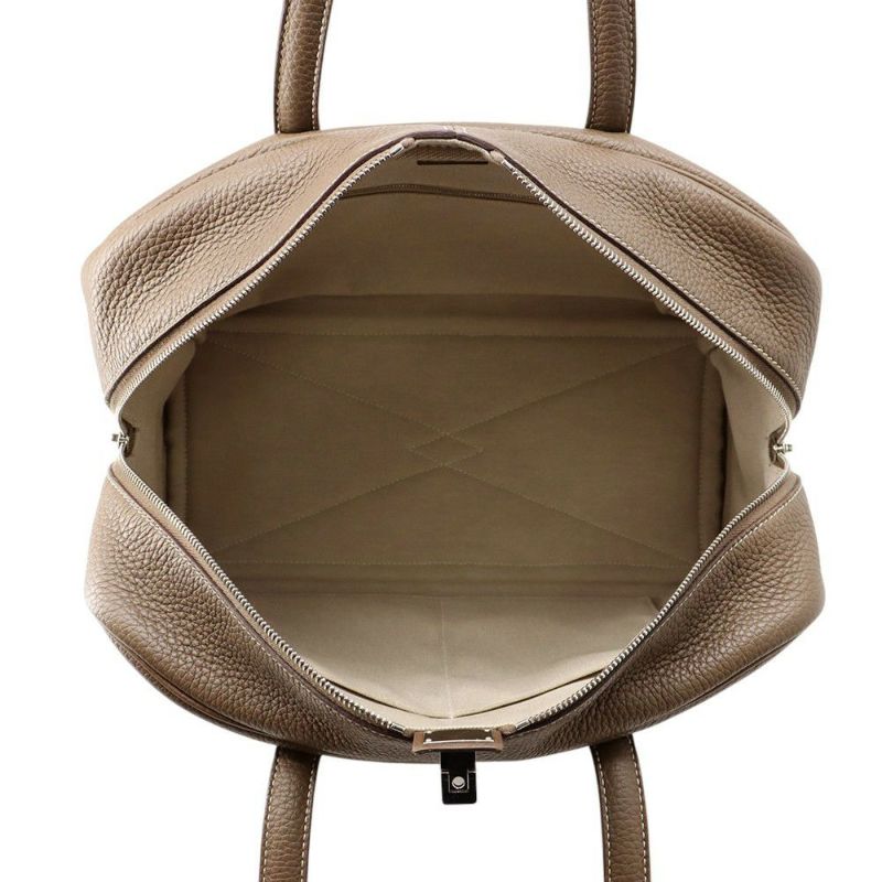 エルメス トートバッグ ヴィクトリア2 35 エトゥープ/シルバー金具 トリヨンクレマンス U刻印