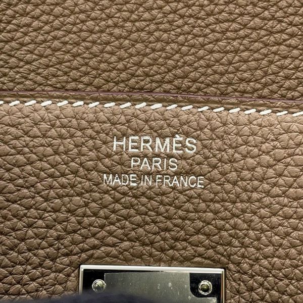 エルメス バーキン35 エトゥープ/シルバー金具 トゴ K刻印 HERMES Birkin ハンドバッグ