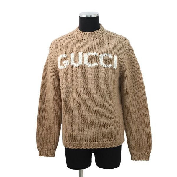 グッチ ニット ロゴ ウール メンズサイズXS 761539 GUCCI トップス