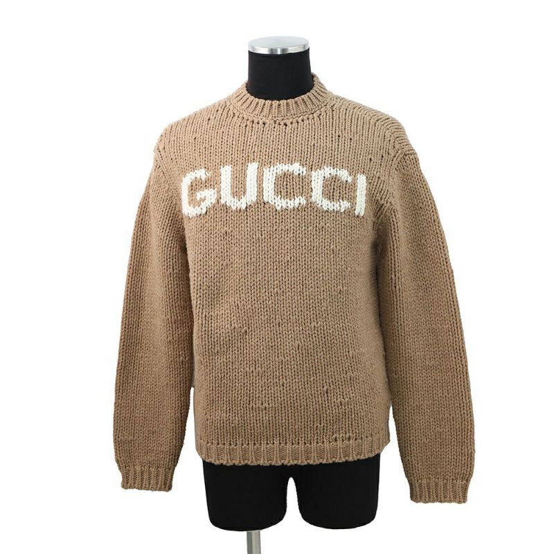 グッチ ニット ロゴ ウール メンズサイズXS 761539 GUCCI トップス