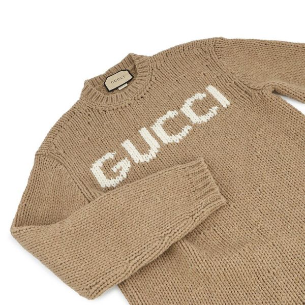 グッチ ニット ロゴ ウール メンズサイズXS 761539 GUCCI トップス