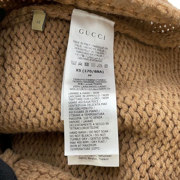 グッチ ニット ロゴ ウール メンズサイズXS 761539 GUCCI トップス