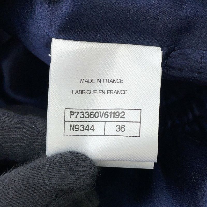 シャネル ロングコート ココマーク ツイード ウール レディースサイズ36 P73360 CHANEL アウター