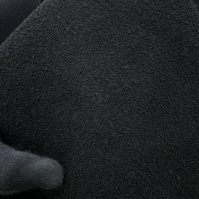 シャネル ジャケット ノーカラー カメリアボタン ウール レディースサイズ44 P52753 CHANEL アウター 黒