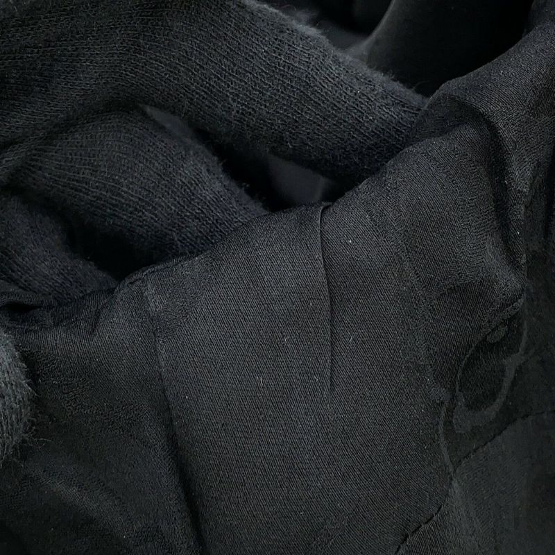 シャネル ジャケット ノーカラー カメリアボタン ウール レディースサイズ44 P52753 CHANEL アウター 黒