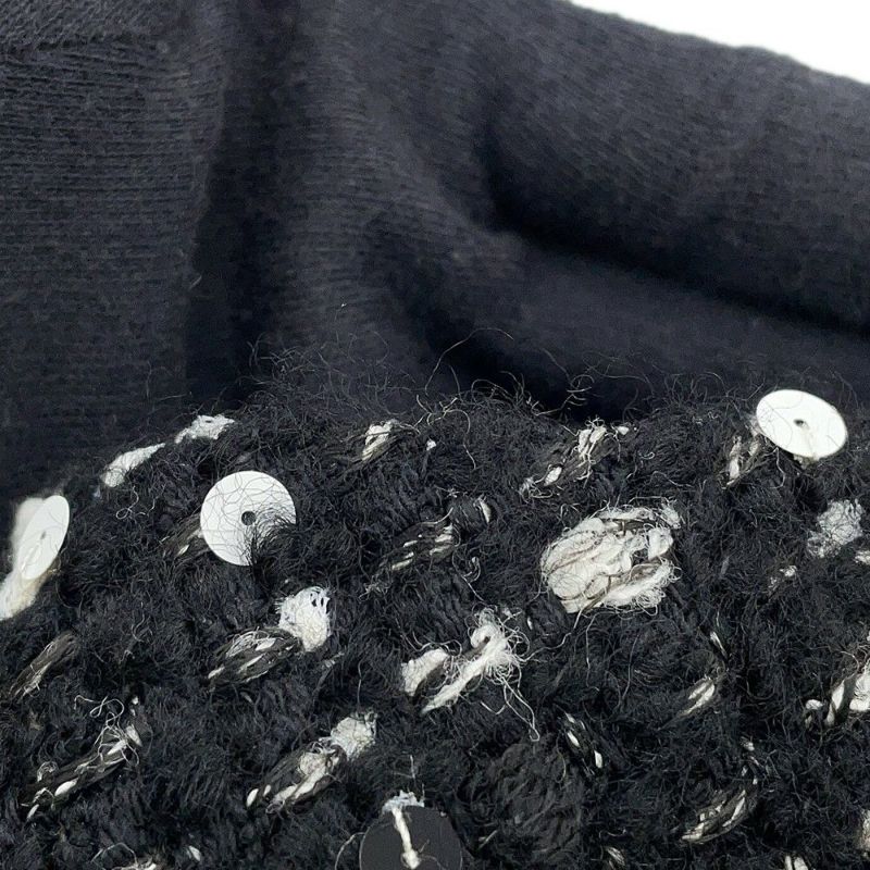 シャネル スカート ココマーク ツイード タイトスカート ウール レディースサイズ38 P65335 CHANEL 黒