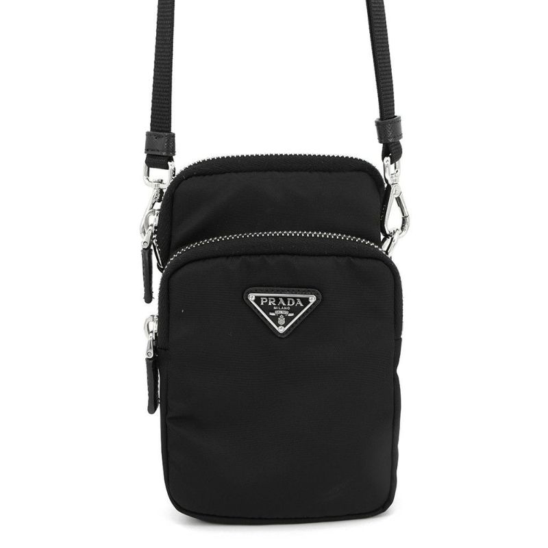 プラダ スマートフォンケース Re-Nylon ナイロン 2ZT024 PRADA 黒