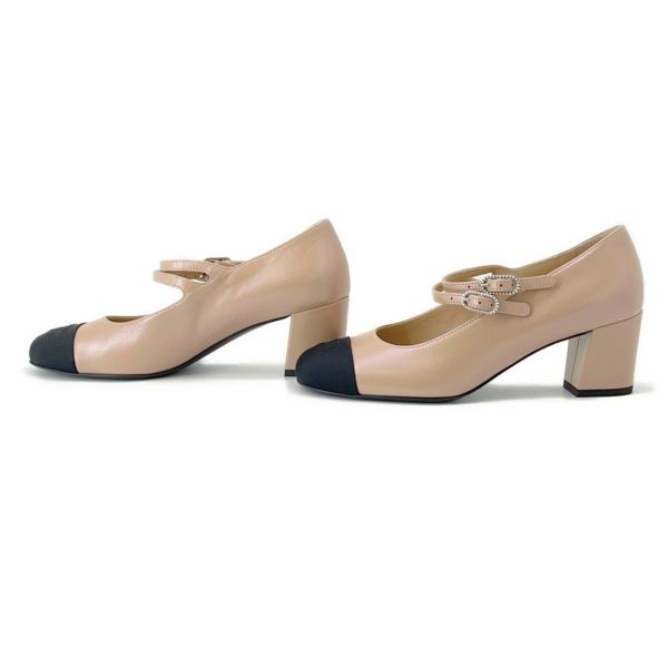 シャネル パンプス ココマーク メリージェーン ラムスキン フェイクパール レディースサイズ36 1/2C G45696 CHANEL 靴