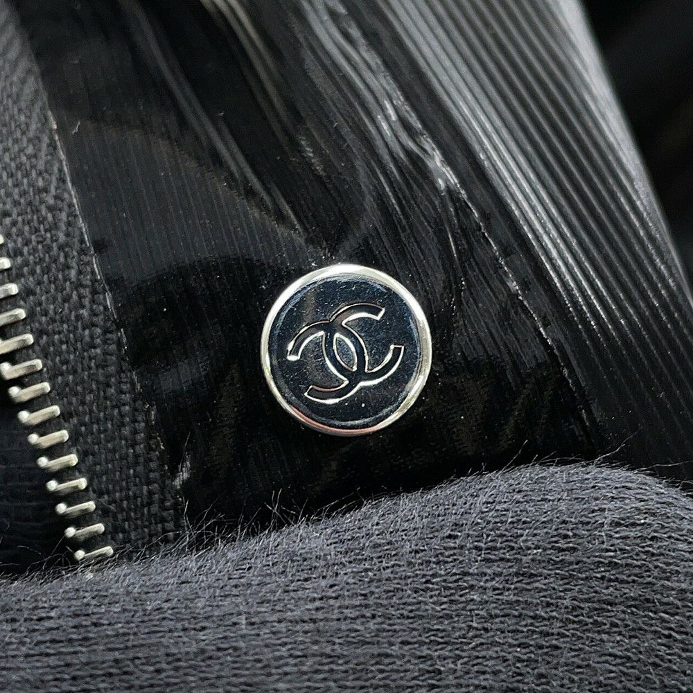 シャネル ブルゾン ビジューボタン テクニカルファブリック ブルゾン レディースサイズ36 P77341 CAHNEL アウター 黒