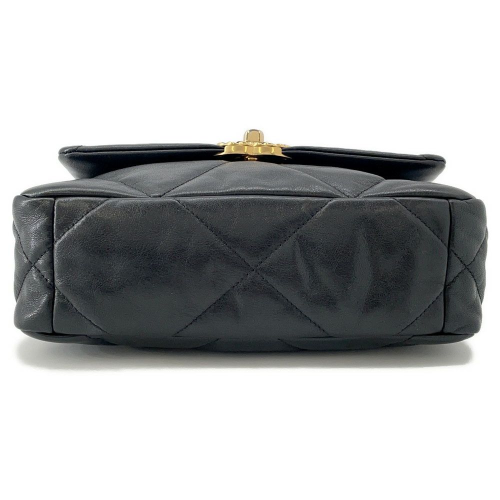 シャネル チェーンショルダーバッグ マトラッセ ココマーク CHANEL19 ラムスキン AS1160 CHANEL 2way 黒