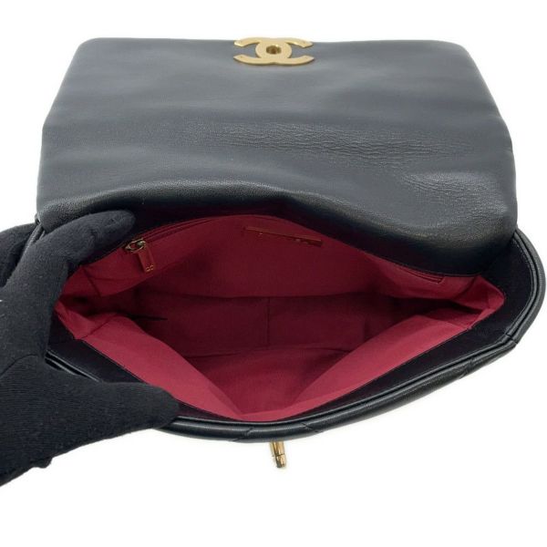 シャネル チェーンショルダーバッグ マトラッセ ココマーク CHANEL19 ラムスキン AS1160 CHANEL 2way 黒