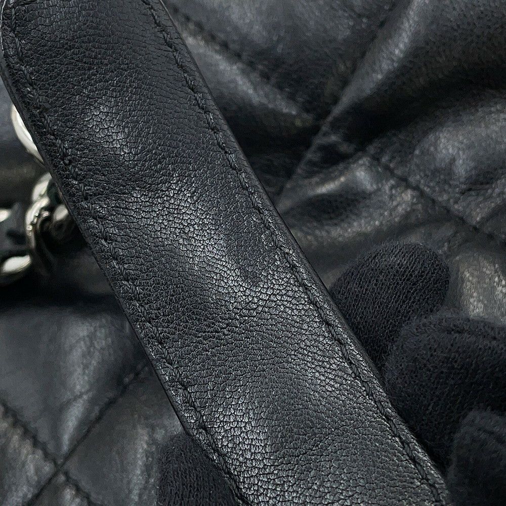 シャネル チェーンショルダーバッグ マトラッセ ココマーク CHANEL19 ラムスキン AS1160 CHANEL 2way 黒