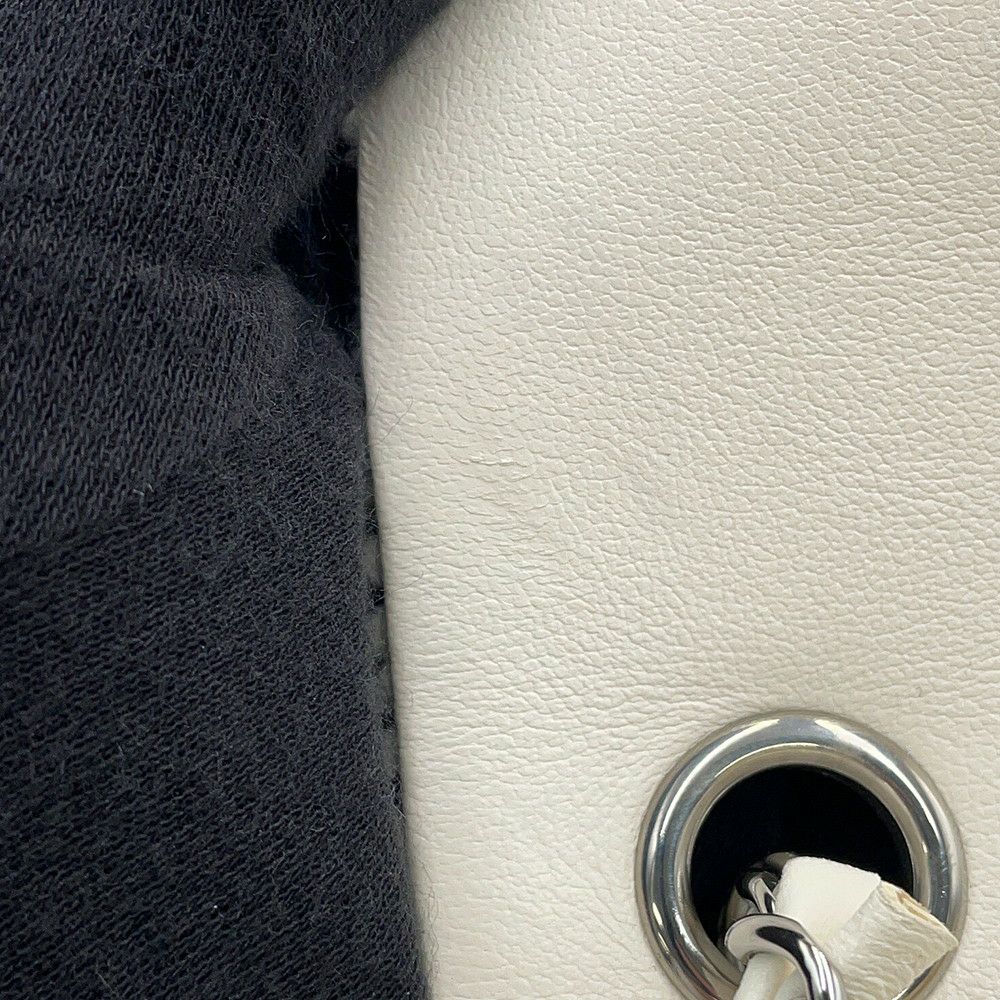 シャネル チェーンショルダーバッグ ココマーク ミニ フラップ ツイード A69900 CHANEL 白