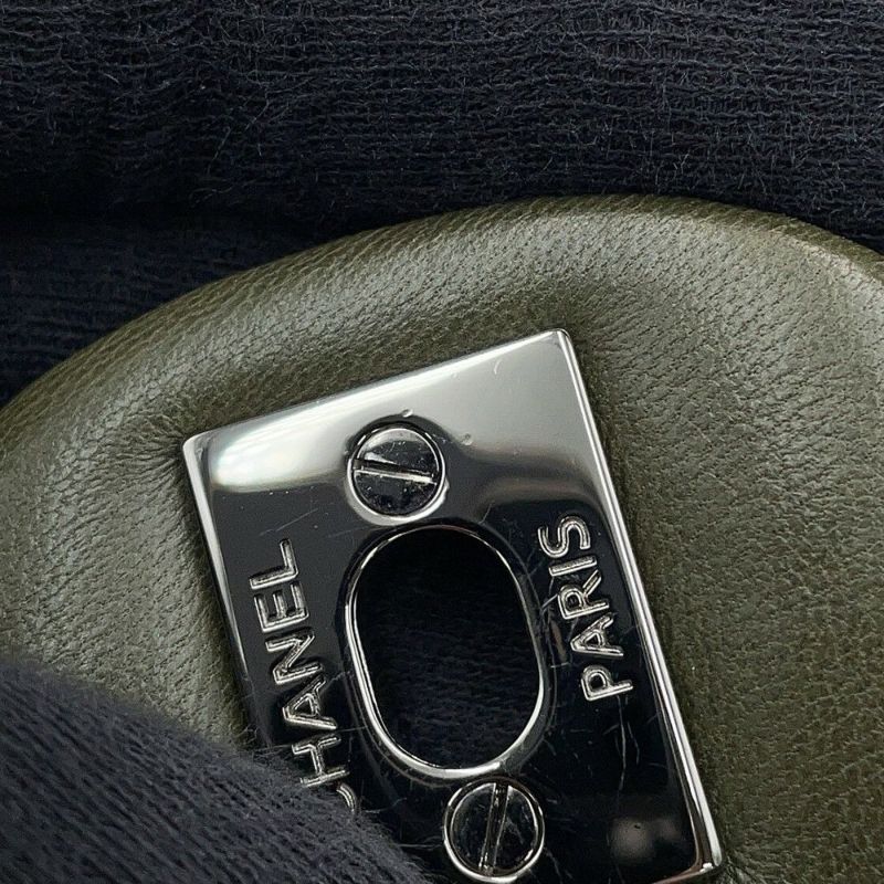 シャネル チェーンショルダーバッグ ココマーク ダブルチェーン A90848 ニット 2015年プレフォールシーズン