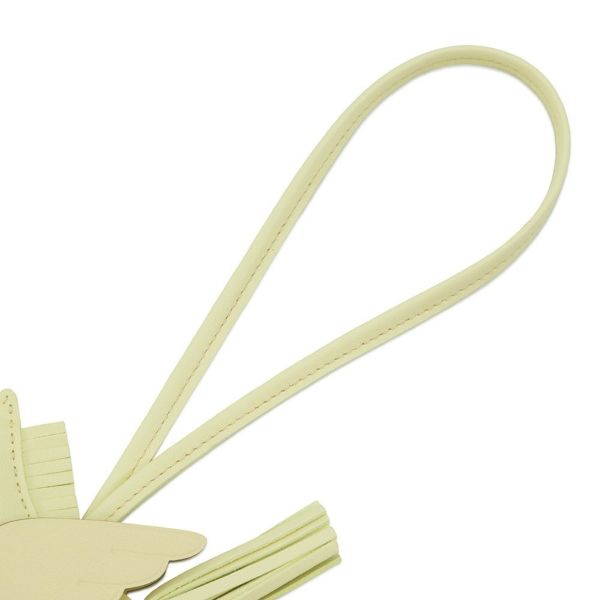 エルメス バッグチャーム ロデオPM ペガサス ジョーヌミルトン ラムスキン W刻印