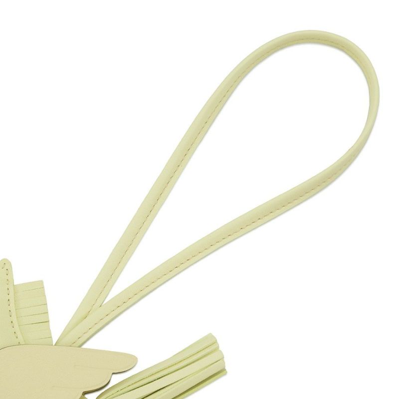 エルメス バッグチャーム ロデオPM ペガサス ジョーヌミルトン ラムスキン W刻印