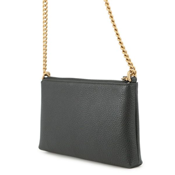 グッチ チェーンショルダーバッグ GGマーモント レザー 779795 GUCCI 黒 アウトレット品