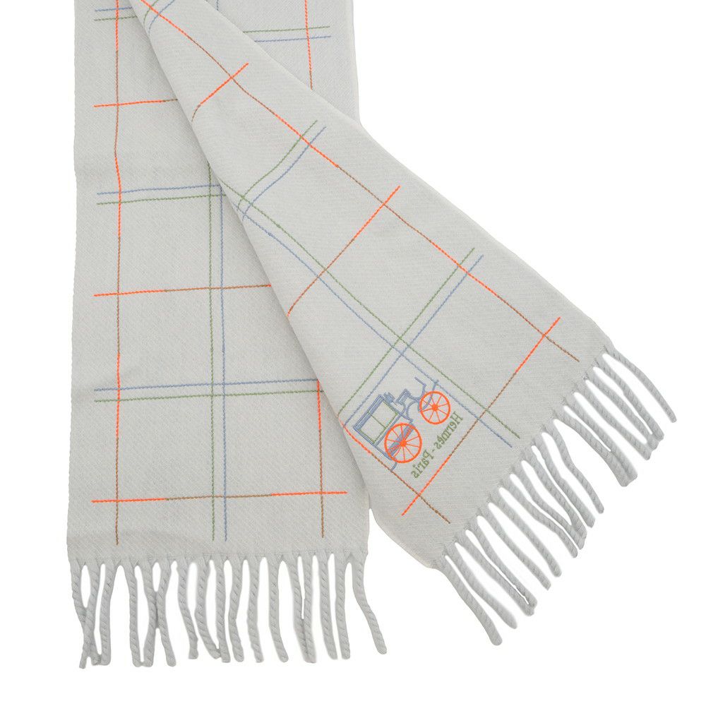 エルメス マフラー クラン・ブロデ・ベルリンヌ カシミヤ HERMES ストール