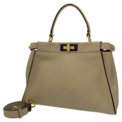 フェンディ ハンドバッグ ピーカブー レザー ミディアム 8BN290 FENDI バッグ 2wayショルダーバッグ 安心保証