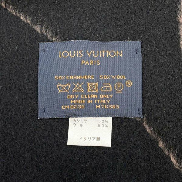 ルイヴィトン マフラー ジ アルティメット M76383 LOUIS VUITTON ブラック 黒