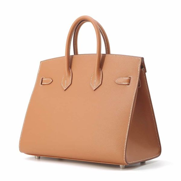 エルメス バーキン25 セリエ ゴールド/シルバー金具 エプソン W刻印 HERMES Birkin ハンドバッグ