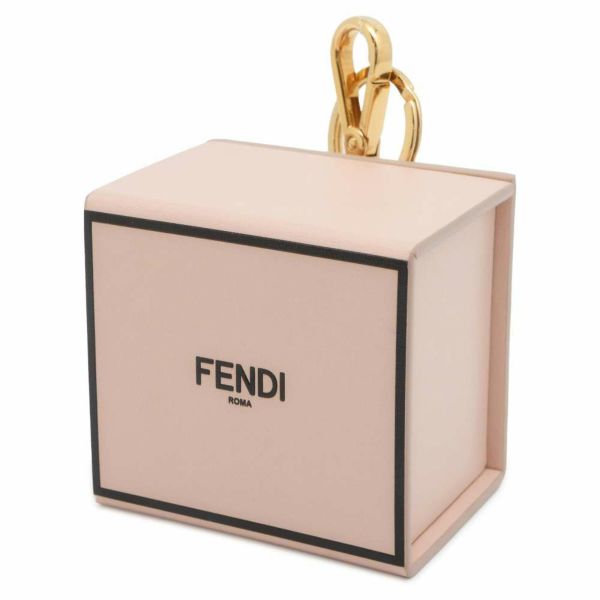 フェンディ キーホルダー ミニボックス レザー 7AR894 FENDI チャーム